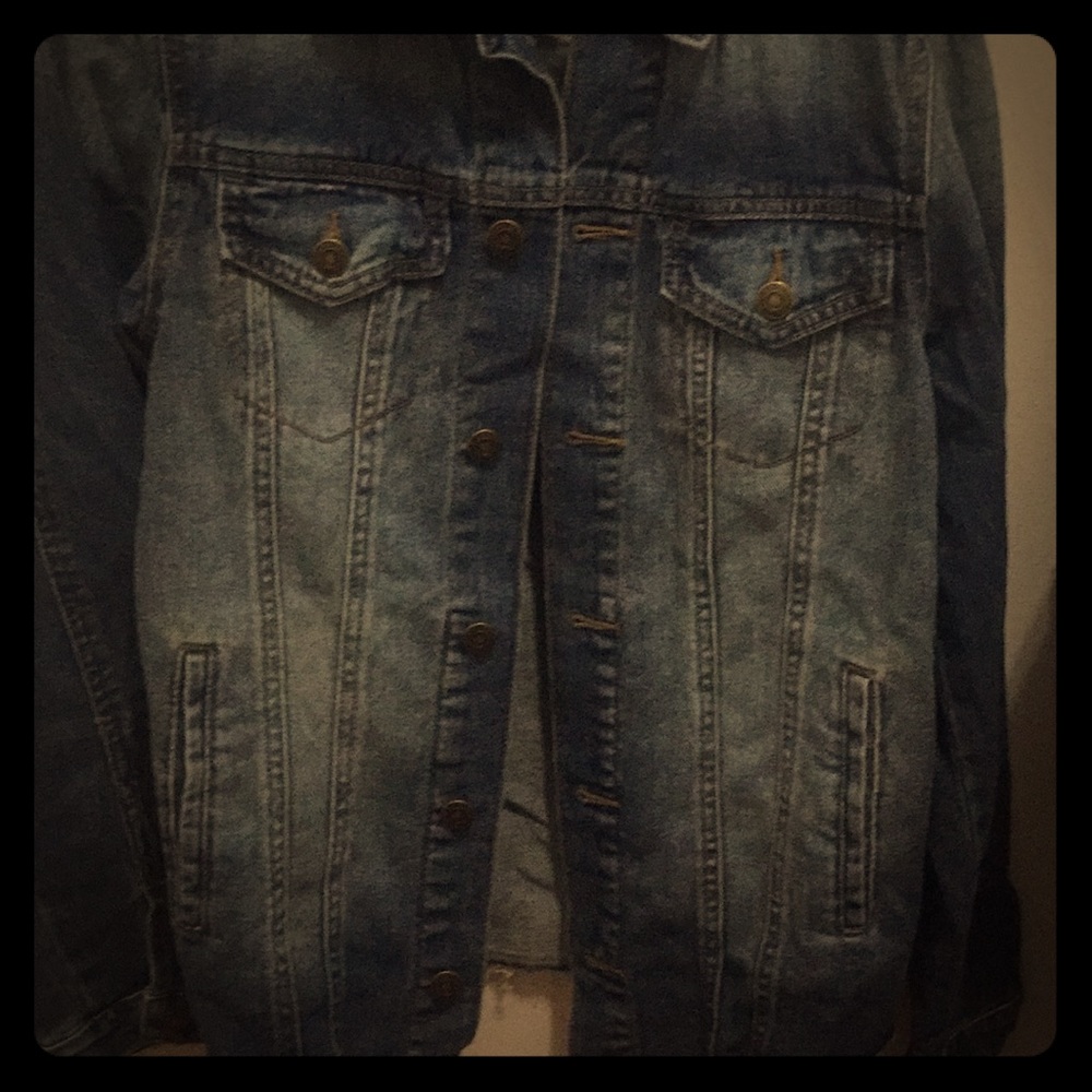 Super stylish rough cut jean jacket